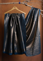 Silk Zari Jamawar Shawl D#03 - B Zink