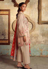 Winter - Sahar - Elara - Fall Printed - 3 Pcs - AW1-25-08 - Serene Coral