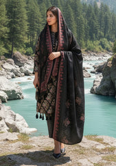 Winter - Riwaj - Printed Marina - 3 Pcs - Wool Shawl 25 - D#39