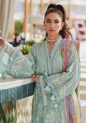 Lawn - Farah Talib Aziz - Luxury Unstitched - FTL25#07 - Alice Aqua