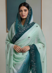 Formals - Riwaj - Imported Silk - 2 Pcs Suit - D#01 - Z Green