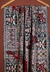 Pashmina Ari Work Scarf D - 22 - N Blue