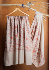 Pashmina Kashmiri Jaaldar Shawl D#117 - L Skin
