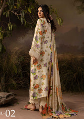 Winter - Riaz Arts - Neelum - Self Jacquard Leather Peach - NL25#02