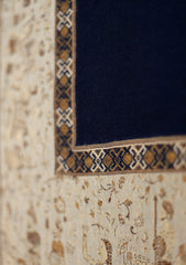 Pashmina Kaani Zari Shawl D - 20 - N Blue