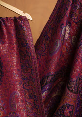 Pashmina Zari Jamawar Shawl D#20 - Purple