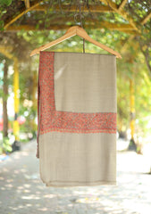 Pashmina Kashmiri Border Shawl D - 26 - Mouse-1