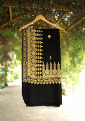 Pashmina Ari Work Shawl D - 226 - Black