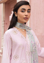 Lawn - Cross Stitch - Unstitched Premium 25 - SOFT PETAL