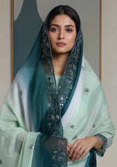 Formals - Riwaj - Imported Silk - 2 Pcs Suit - D#01 - Z Green