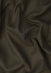 Italy Albini Twill Selvage Plain Cotton Fabric - L Mehndi