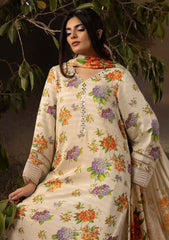 Winter - Riaz Arts - Neelum - Self Jacquard Leather Peach - NL25#02