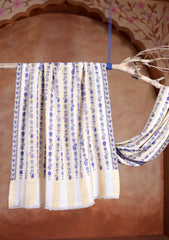 Pashmina Jamawar Scarf D#90 - Fawn