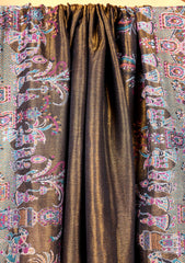 Pashmina Zari Jamawar Shawl D#01 - P Black