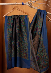 Pashmina Zari Jamawar Shawl D#03 - Z Blue