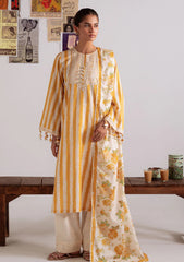 Winter - Cross Stitch - Khaddar Unstitched 25 - KAR#106 - OCHRE BLISS