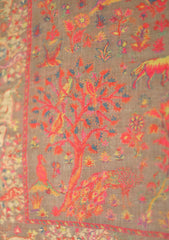 Pashmina Jamawar Shawl D - 42 - L Brown