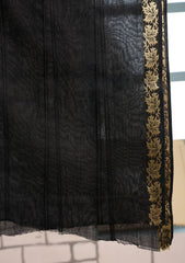 Jacquard Lawn Summer Shawl D#15 - Black