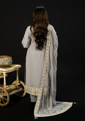 Formals - Zainab Fazlani - Soiree Chiffon 25 - Moonlit Grace