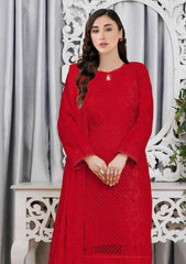 Lawn - Meemsey - Eid Luxury - Vol 02 - Gull Bano - Red