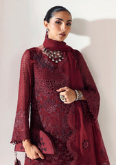 Formals - Alizeh - Aymal - Luxury Bamber Chiffon 25 - D#2200 - RIKA MAROON