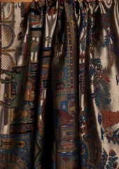 Pashmina Zari Jamawar Shawl D#23 - Black