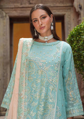 Formals - Zainab Fazlani - Elysian - Luxury Chiffon 25 - ZFEC#01 - Aqua Noor
