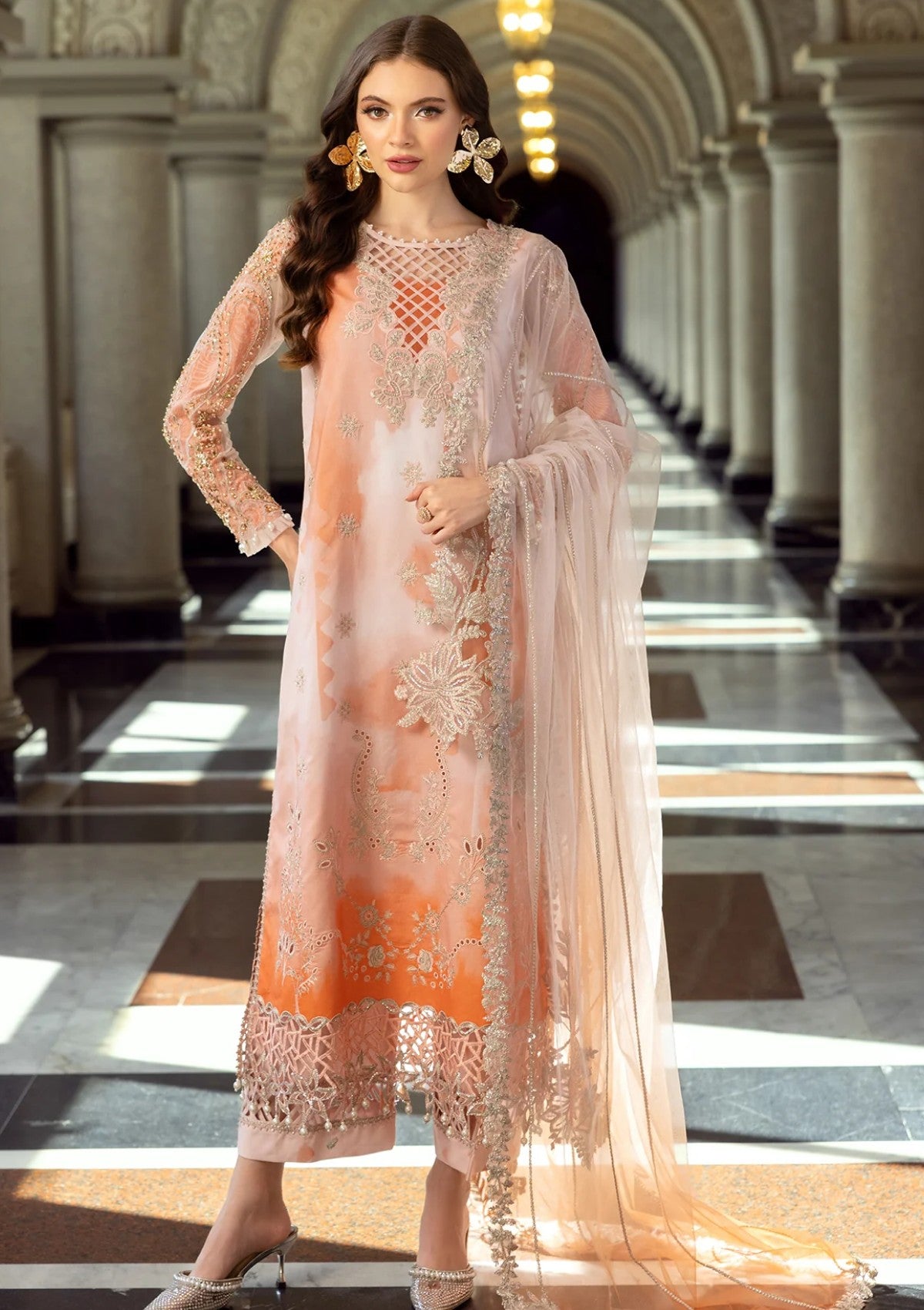 Lawn - Charizma - Unstitched Festive - Limited Edition - CLE25#08 Saleem Fabrics Traditions Lawn - Charizma - Unstitched Festive - Limited Edition - CLE25#08 Saleem Fabrics Traditions