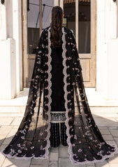 Lawn - Marjjan - Ruhi - Unstitched 25 - MLL-01 B (BLACK)