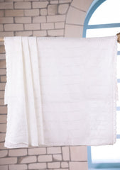 Embroidered Lawn Summer Shawl D#38 - White 1