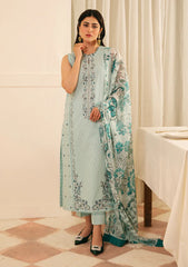 Lawn - Sahar - Jacquard Embroidered - FL-V1-S25-04 - Crystal Sky