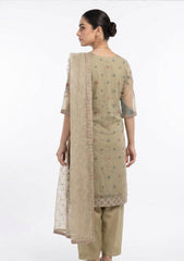 Formals - Riwaj - Fancy Net - 2 Pcs Suit - CND#2783 - Light Mehndi
