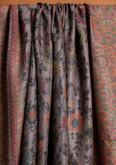 Pashmina Jamawar Shawl D#13 - Brown