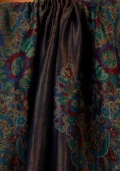 Pashmina Zari Jamawar Shawl D#03 - Z Blue