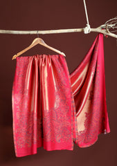 Pashmina Zari Jamawar Shawl D - 40 - SH Pink