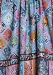 Pashmina Kalamkari Printed Ari Work Scarf D#05 - Multi