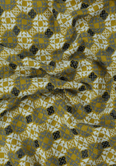 Elite Men Sequence Embroidered Selvage Viscose Fabric - Green