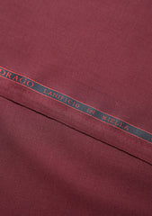 Drago Lanificio Biella Super 130's Wool Fabric - Maroon