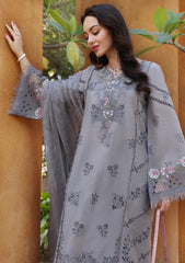 Lawn - Noor By Saadia Asad - Eid Luxury - Handwork Laserkari - NEH25#2B