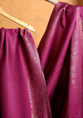 Silk Zari Jamawar Shawl D#50 - Magenta