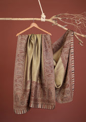 Pashmina Zari Jamawar Shawl D - 18 - Skin