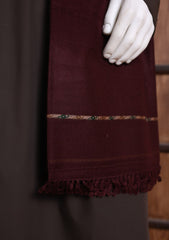 Men Shawls - Wool Shawls - D#19 - Maroon