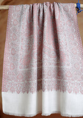 Pashmina Jamawar Scarf D#58 - Fawn