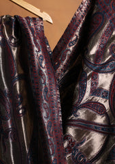 Pashmina Zari Jamawar Shawl D#14 - Black