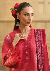 Winter - Sahar - Khaddar/Shawl - Unstitched 25 - AW2-25-07 - Vermilion Glow