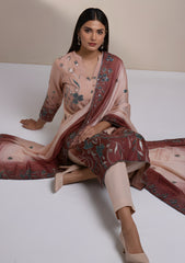 Formals - Riwaj - Imported Silk - 2 Pcs Suit - D#01 - P Peach