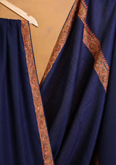 Pashmina Kashmiri Border Shawl D#180 - N Blue