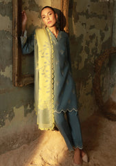 Winter - Sahar - Fall Edit - Embroidered 25 - AW1-25#Z13 - Aqua Meadow