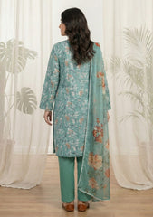 Lawn - Rubaaiyat - Chikankari 26 - Silk Dupatta - D#01 - Green