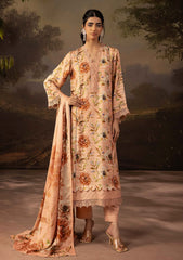 Winter - Riaz Arts - Neelum - Self Jacquard Leather Peach - NL25#04